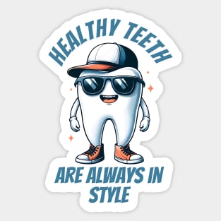 Funny cool dentist quote tooth design Sticker